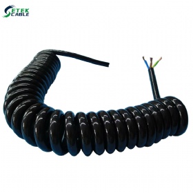 PUR Data/Control spiral coiled cable