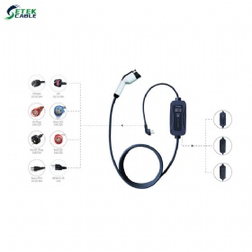 Mode 2 EV charging cable Type 1