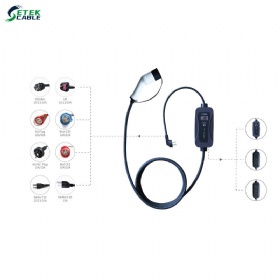 Mode 2 EV charging cable Type 2