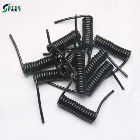 High flexible PU jacket spiral coiled wire