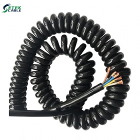 Spiral Power Cord Extensible Wire