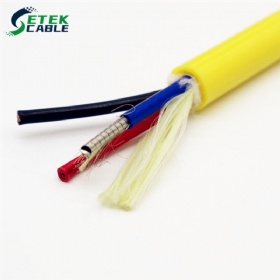 Underwater robot cable ROV cable with power wire and optic fibers